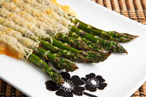 Roasted Asparagus Crusted with Parmigiano Reggiano Roasted Asparagus Crusted with Parmigiano Reggiano