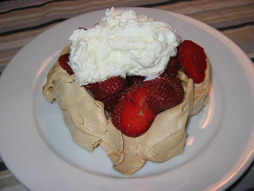 Strawberry Pavlova