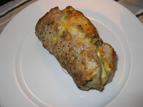 Goat Cheese Stuffed Pork Tenderloin