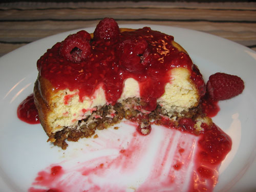 White Chocolate Cheesecake with Blueberry Sauce (cut) White Chocolate Cheesecake with Blueberry Sauce (cut)