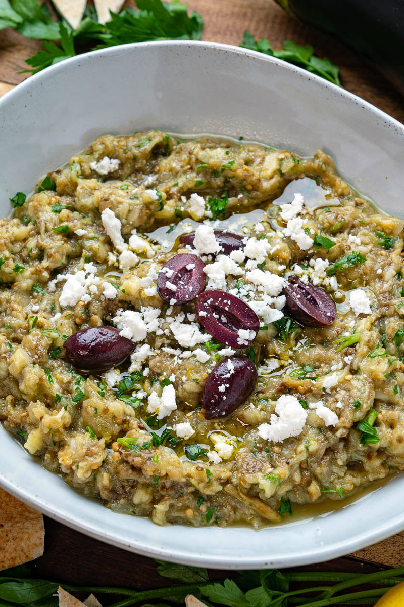 Melitzanosalata (Greek Eggplant Dip) Melitzanosalata (Greek Eggplant Dip)