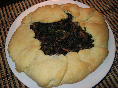 Mushroom and Spinach Galette Mushroom and Spinach Galette