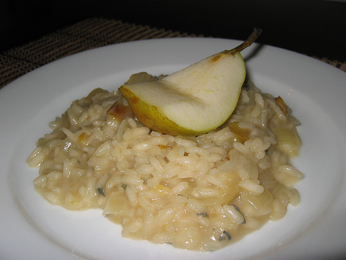 Pear and Gorgonzola Risotto