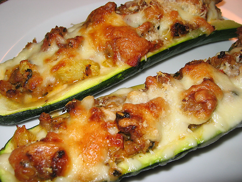 Zucchini Stuffed with Italian Sausage and Cheese Zucchini Stuffed with Italian Sausage and Cheese