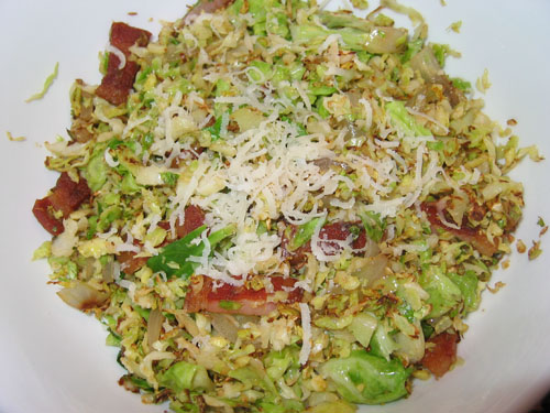 Brussels Sprouts with Pancetta and Parmigiano Reggiano