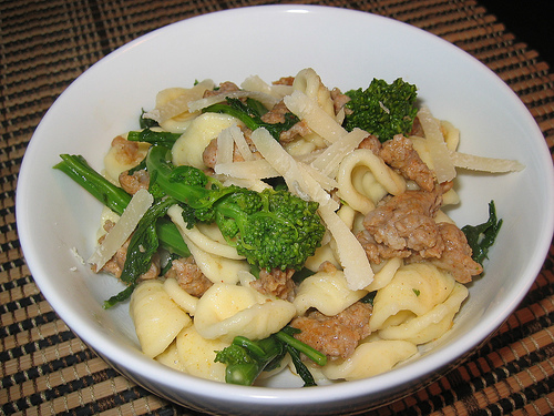 Orecchiette with Italian Sausage and Rapini