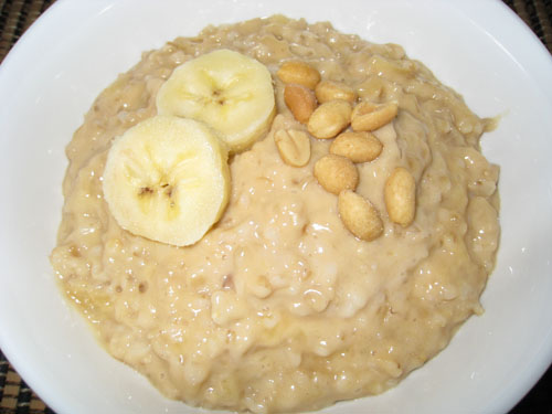 Banana and Peanut Butter Oatmeal Banana and Peanut Butter Oatmeal