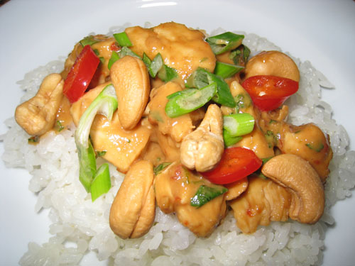 Cashew Butter Chicken on Rice Cashew Butter Chicken on Rice