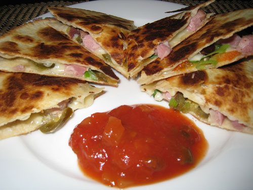 Ham and Cheese Quesadilla