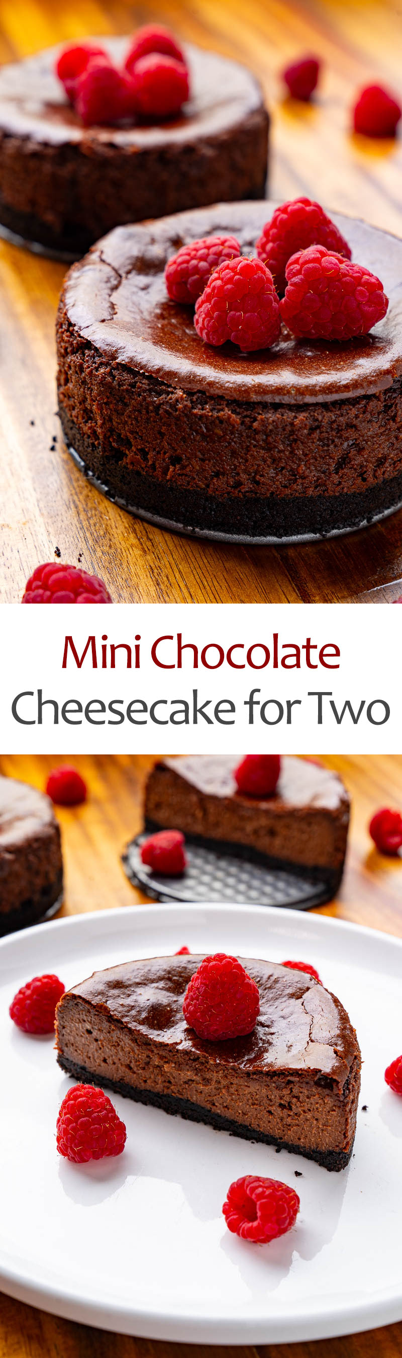 Mini Chocolate Cheesecake for Two Mini Chocolate Cheesecake for Two