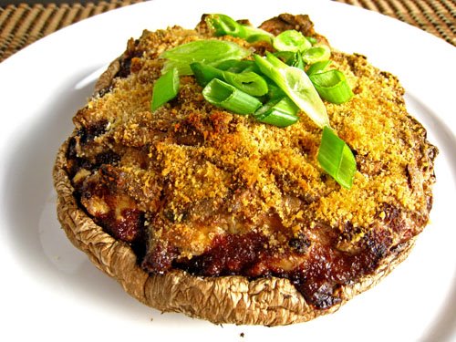 Creamy Stuffed Portabella Mushroom
