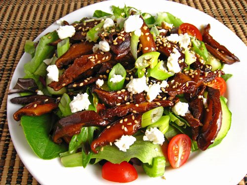 Teriyaki Mushroom Salad