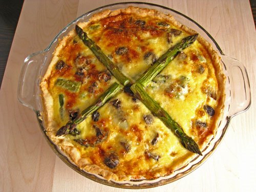 Asparagus and Mushroom Quiche Asparagus and Mushroom Quiche