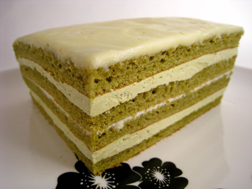 Green Tea and White Chocolate Opera Cake Green Tea and White Chocolate Opera Cake