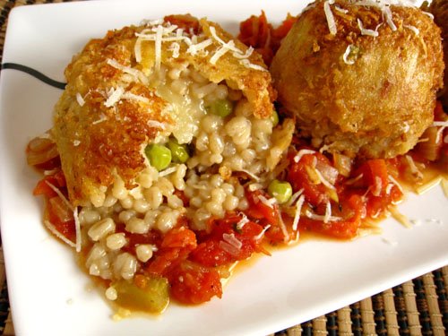 Arancini di Riso (Rice Balls) in Marinara Sauce Arancini di Riso (Rice Balls) in Marinara Sauce
