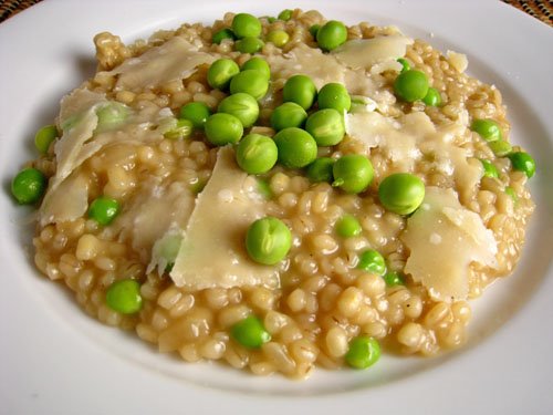 Pea Barley Risotto