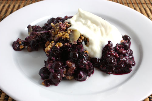 Blueberry Amaretti Crisp Blueberry Amaretti Crisp