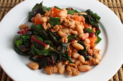 Swiss Chard, Cannellini Beans and Sausage Swiss Chard, Cannellini Beans and Sausage