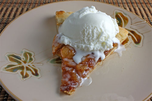 Apple Pie Pizza with Ice Cream
