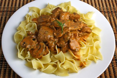 Beef Stroganoff