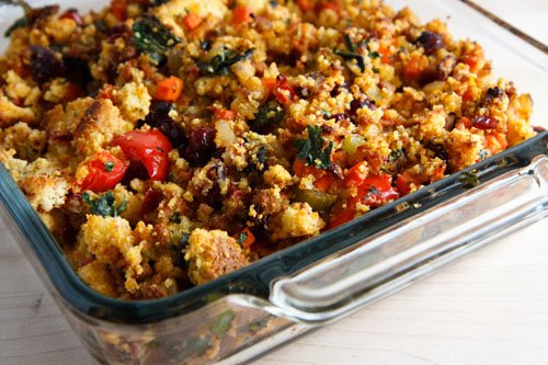 Chorizo and Corn Bread Stuffing