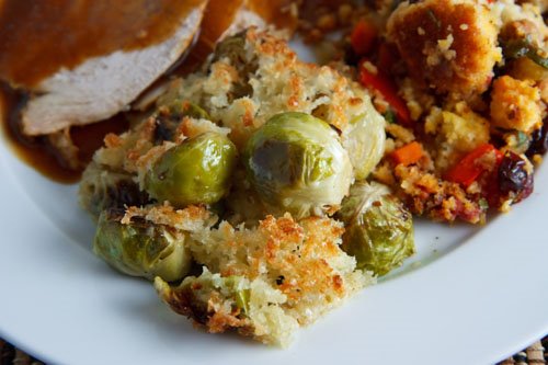 Roasted Brussels Sprouts Gratin
