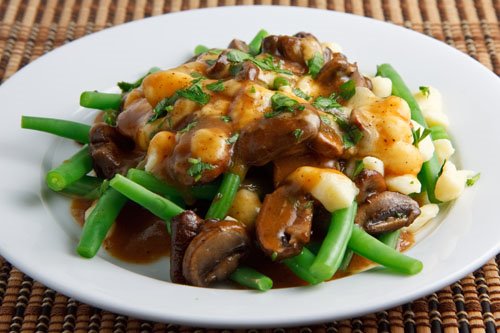 Green Bean and Mushroom Poutine