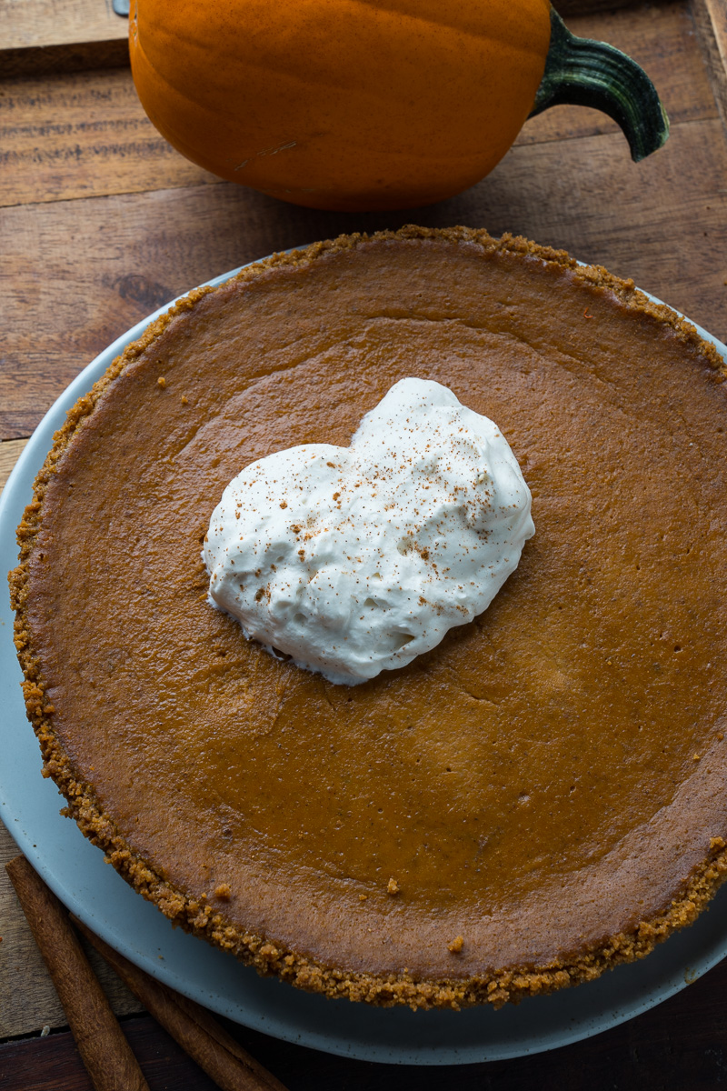 Pumpkin Pie with Gingersnap Crust Pumpkin Pie with Gingersnap Crust