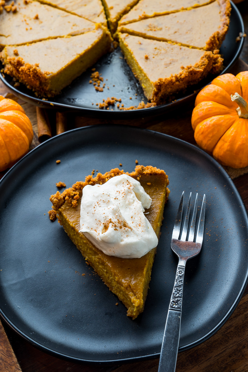 Pumpkin Pie with Gingersnap Crust Pumpkin Pie with Gingersnap Crust