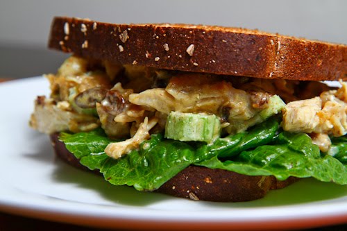 Curried Chicken Salad Sandwich with Apple Chutney