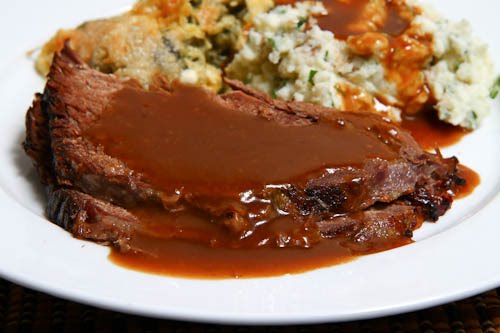 Roast Beef with Coffee Gravy