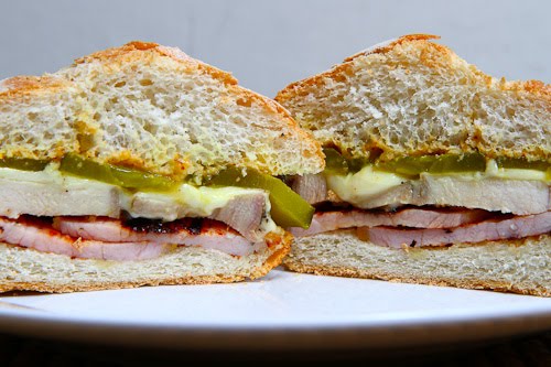 Roast Pork and Peameal Bacon Sandwich