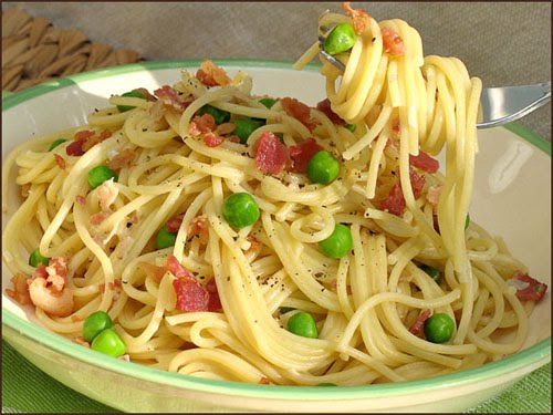 Creamy Pasta Bacon Peas Creamy Pasta Bacon Peas