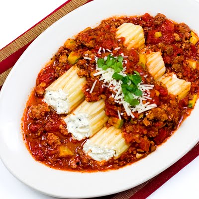 Manicotti in Chorizo Sauce Manicotti in Chorizo Sauce