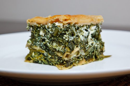 Spinach and Feta Lasagna (aka Spanakopita Lasagna)