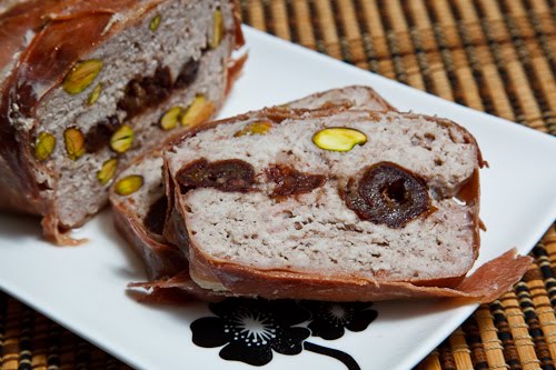 Date and Pistachio Terrine, Sliced Date and Pistachio Terrine, Sliced