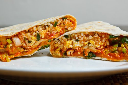 Korean Spicy BBQ Chicken Burrito