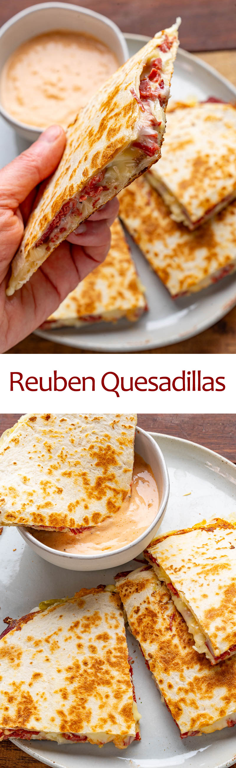 Reuben Quesadillas Reuben Quesadillas
