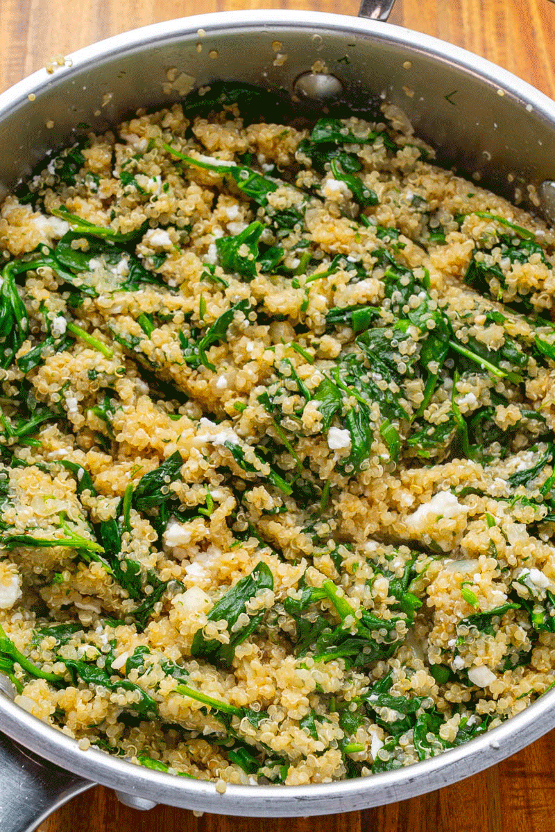 Spinach and Feta Quinoa Spinach and Feta Quinoa
