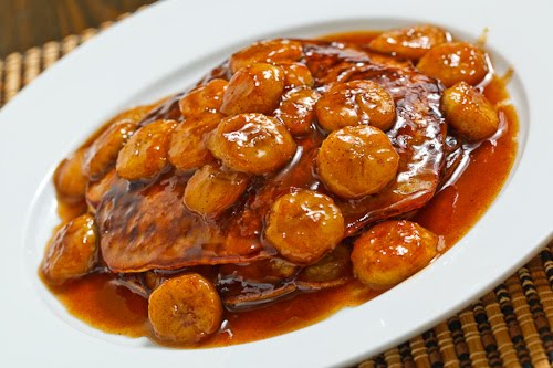 Bananas Foster Pancakes