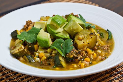 Turkey and Zucchini Green Chili