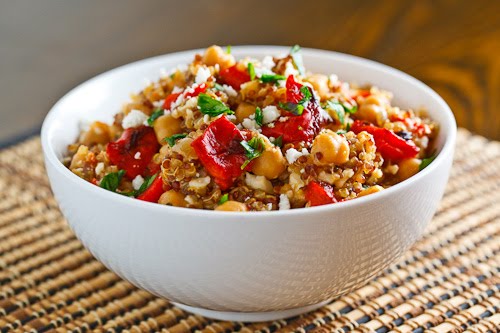 Roasted Red Pepper and Feta Quinoa Salad