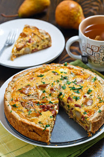 Caramelized Pear and Gorgonzola Quiche Caramelized Pear and Gorgonzola Quiche