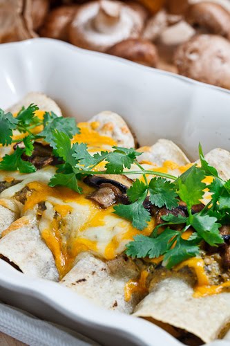 Mushroom and Zucchini Enchiladas Mushroom and Zucchini Enchiladas