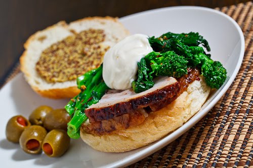 Porchetta Sandwich with Braised Rapini Porchetta Sandwich with Braised Rapini