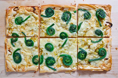 Fiddlehead Tart