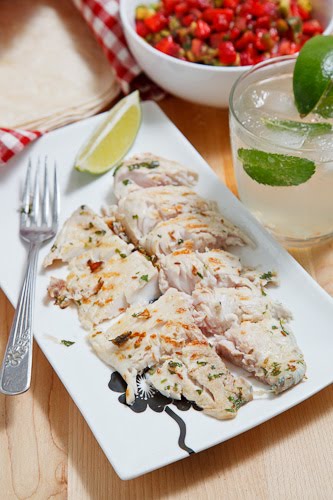 Mojito Grilled Fish Tacos with Strawberry Salsa Mojito Grilled Fish Tacos with Strawberry Salsa