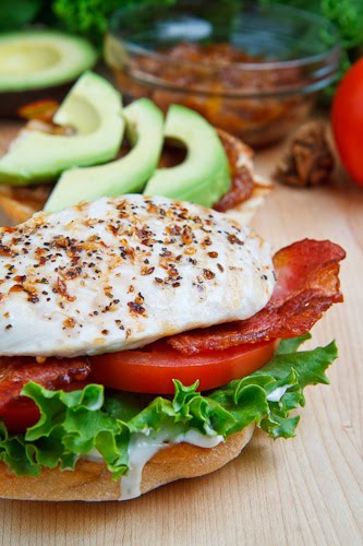 Grilled Chicken Club Sandwich with Avocado and Chipotle Caramelized Onions Grilled Chicken Club Sandwich with Avocado and Chipotle Caramelized Onions