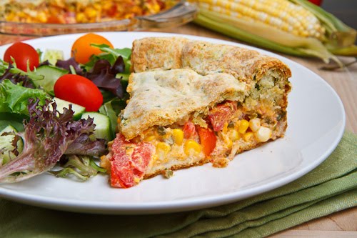 Corn and Tomato Pie
