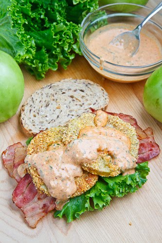 Fried Green Tomato BLT with Remoulade Fried Green Tomato BLT with Remoulade